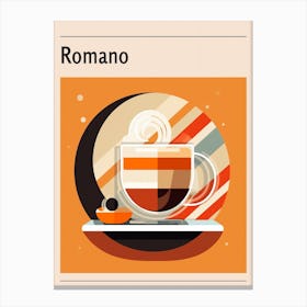 Romano Midcentury Modern Poster Canvas Print