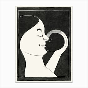 Mother And Child (1929), Samuel Jessurun Canvas Print