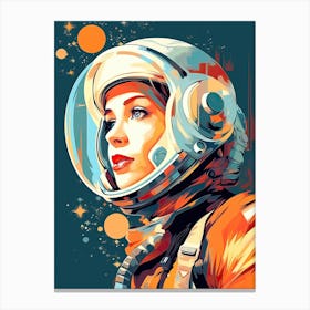 Floating in Infinity: Astronaut's Grace Canvas Print