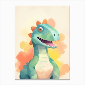 Colourful Dinosaur Saltasaurus 1 Canvas Print