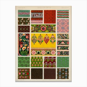 Vintage Pattern Illustration, Owen Jones                                                                                              Canvas Print