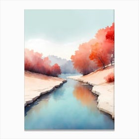 Autumn River Canvas Print