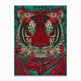 Psychedelic Tiger Canvas Print