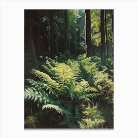 Wood Fern Painting 2 Canvas Print