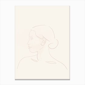 Minimal Woman Canvas Print