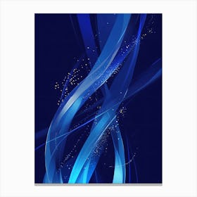 Abstract Blue Background 5 Canvas Print