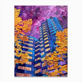 Skyscrapers At Dusk Canvas Print