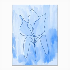 Tulip Blue Canvas Print