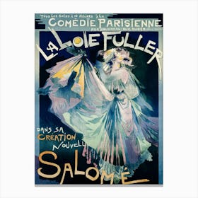 Poster Of Comédie–Parisienne With Portrait Of Loie Fuller (1895), Georges De Feure Canvas Print