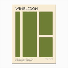 Wimbledon Grand Slam Tennis Canvas Print