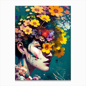 Flower Head Canvas Print