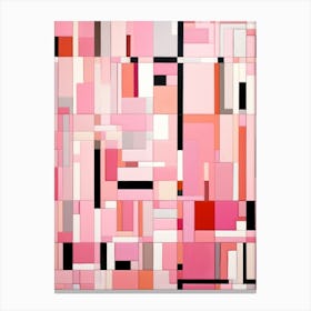 Pink Patchwork Canvas Print