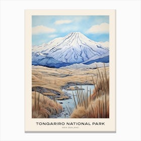 Tongariro National Park New Zealand 1 Poster Canvas Print