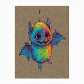 Rainbow Bat 1 Canvas Print