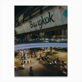 Bangkok At Night Canvas Print