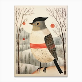Bird Illustration Cuckoo Canvas Print