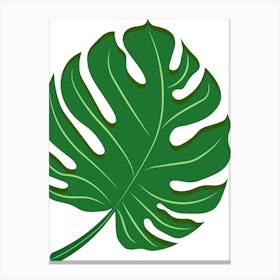 Monstera Leaf 1 Canvas Print