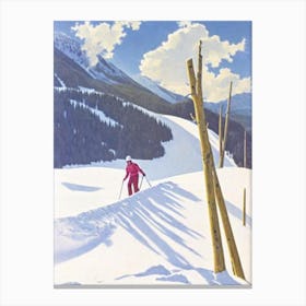 Sölden, Austria Glamour Ski Skiing Poster Canvas Print