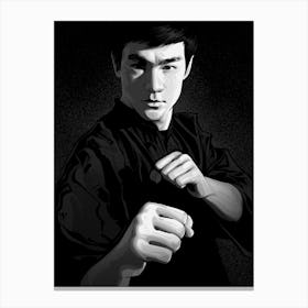 Bruce Lee Fists Canvas Print