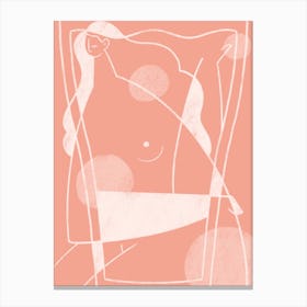Lady In Pink Canvas Print