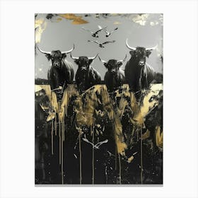 Bulls Canvas Print