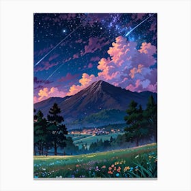 Night Sky Anime aesthetic 37 Canvas Print