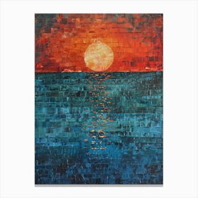 Sunset Over The Ocean 79 Canvas Print