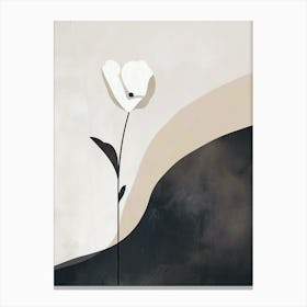 Waves Of Embrace Minimalist Style Canvas Print