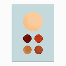 Egg Color Palette Canvas Print