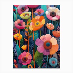 Colorful Flowers 2 Canvas Print