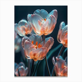 3d Tulips Canvas Print