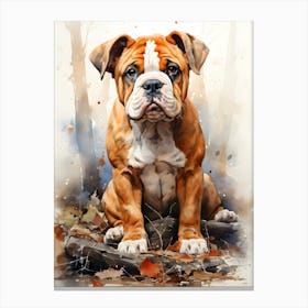 Puppy Palette Canvas Print