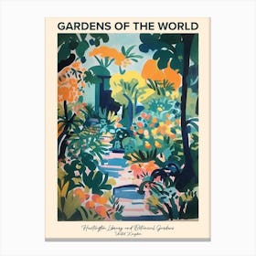 Huntington Library And Botanical Gardens, United Kingdom Gardens Of The World Poster Canvas Print