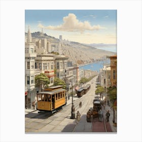 San Francisco Cable Car Canvas Print