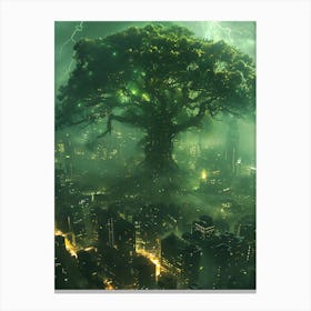 Fantasy Tree In The Middle 4 Canvas Print