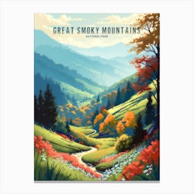 Great Smoky Mountains National Park Painting Canvas Print