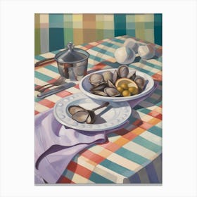 Clams 2 Still Life Painting Canvas Print