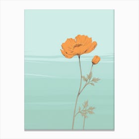 Orange Poppies Canvas Print