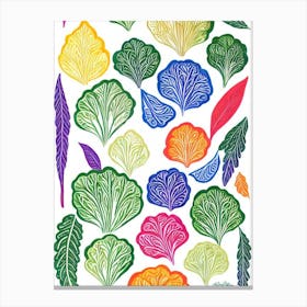 Escarole Marker vegetable Canvas Print