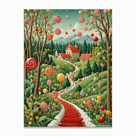 Lollipop Road Canvas Print