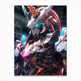 Gundam Unicorn Canvas Print