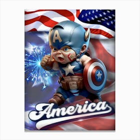 Itsy Bitsy Baby America Canvas Print