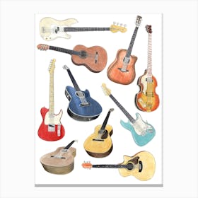 Guitars Canvas Print