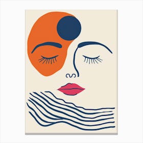 Face Of A Woman 33 Canvas Print