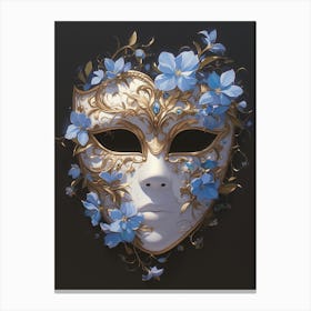 Mask Of Flowers Canvas Print