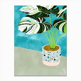 Plant In A Pot 4 Canvas Print