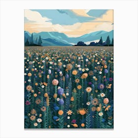 Field Of Flowers 1 Canvas Print