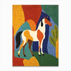 Horse In A Field Canvas Print