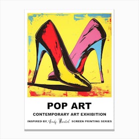Poster High Heels Pop Art 1 Canvas Print