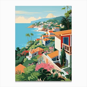 Phuket, Thailand, Graphic Illustration 3 Canvas Print